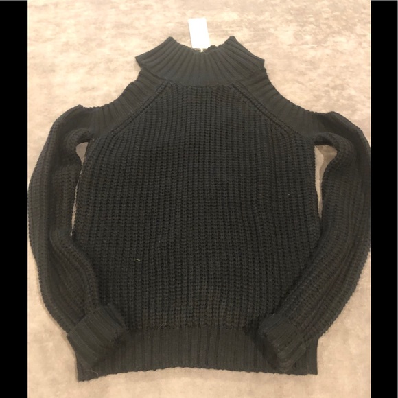 Elan Sweaters - Elan cold shoulder cable knit sweater!!